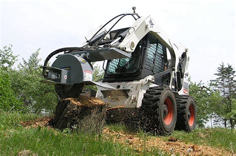 commercial skid steer stump grinder|skid steer mounted tree grinder.